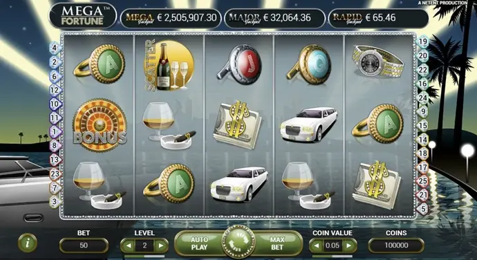 Mega Fortune at Forbes Casino